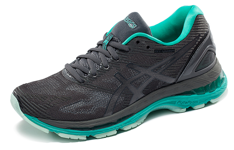 Asics GEL Nimbus 19 Lite Show Abrasion Resistant Low top Running Shoes Women’s Black Green