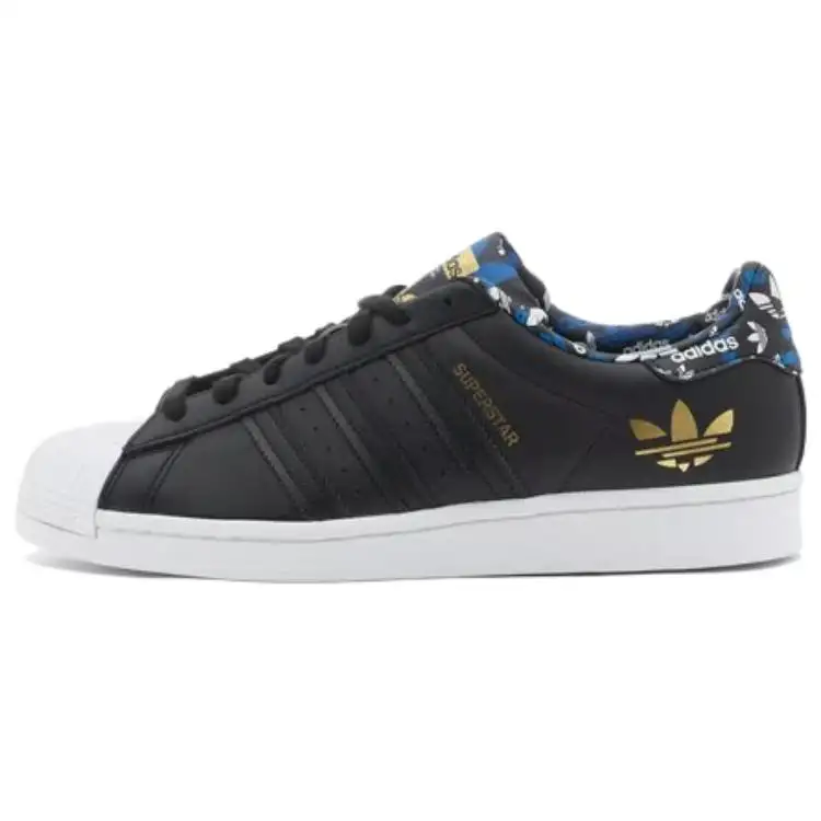 Superstar Adidas Originals 'Black Gold Metallic'