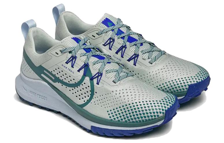 Nike React Pegasus Trail 4 Light Silver Racer Blue Football Grey Mineral Teal