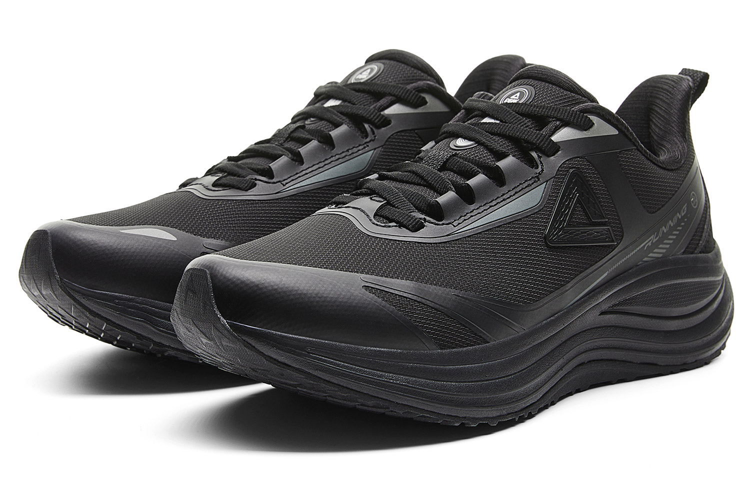 PEAK Abrasion Resistant Coverage Rebound Low top Running Shoes Women’s All Black