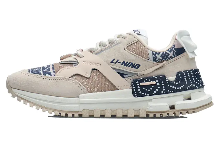 Li Ning 001 Slip Resistant, Abrasion Resistant, Lightweight Low top Running Shoes Women's Light Taupe
