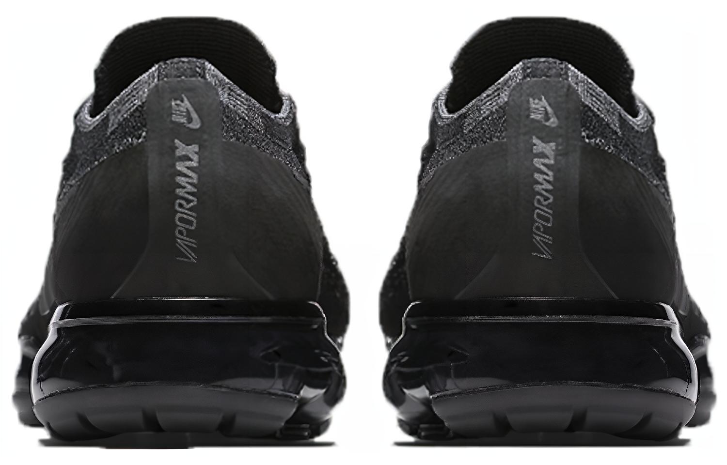 Женские кроссовки Nike VaporMax Flyknit 2 Triple Black (W) (черные) — фото 4