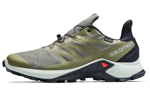 SALOMON Supercross 3 Running Shoes Men's Low Top Dark Olive Green