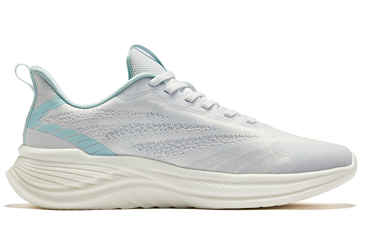Erke Mastering The Wind Comfortable And Breathable Cushioning Lightweight Low top Running Shoes Men’s White Blue