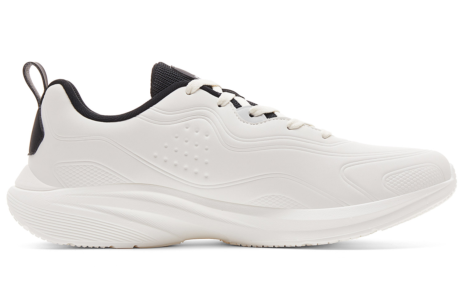 PEAK Cushioning Coverage Abrasion Resistant Lightweight Slip Resistant Low top Running Shoes Men’s White
