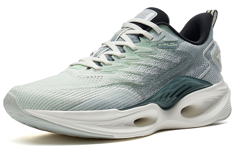 XTEP Cushioning Slip Resistant Abrasion Resistant Low top Running Shoes Men’s Cyan