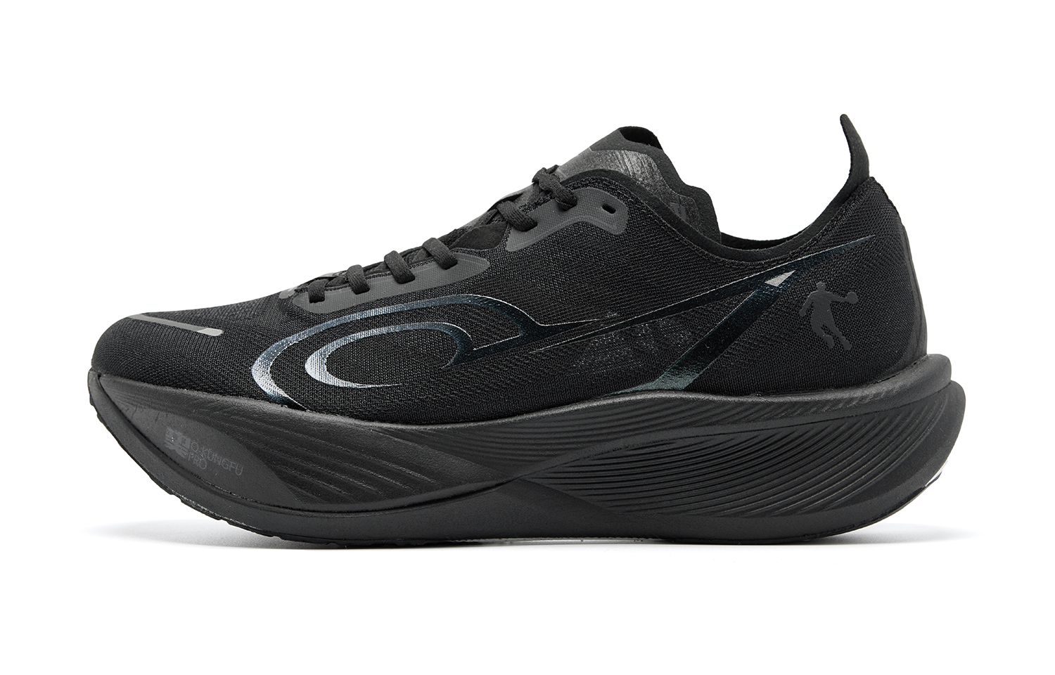 QIAODAN Flying Shadow PB3 Enhanced Running Shoes Men’s Low Top Black Iron Gray