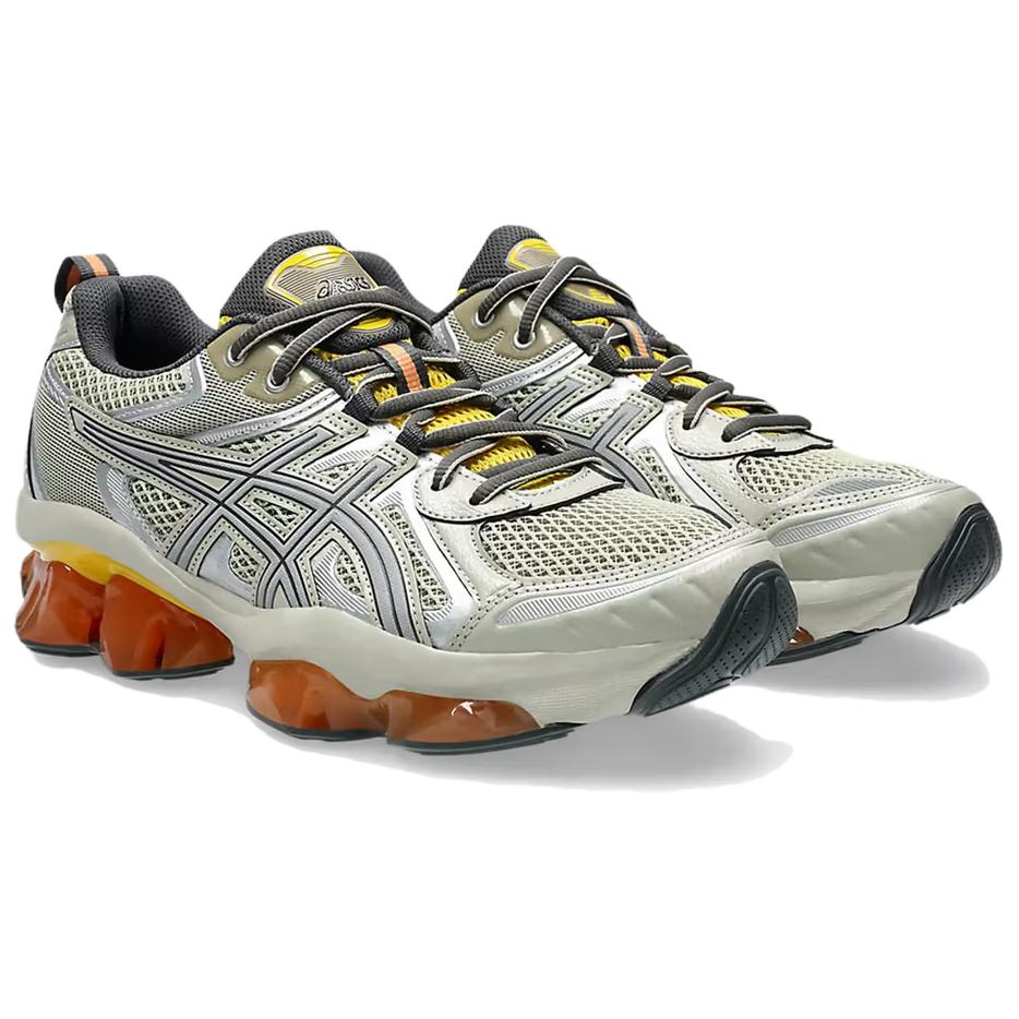 Asics GEL Quantum Kinetic Abrasion Resistant Low top Running Shoes Unisex Silver Gray