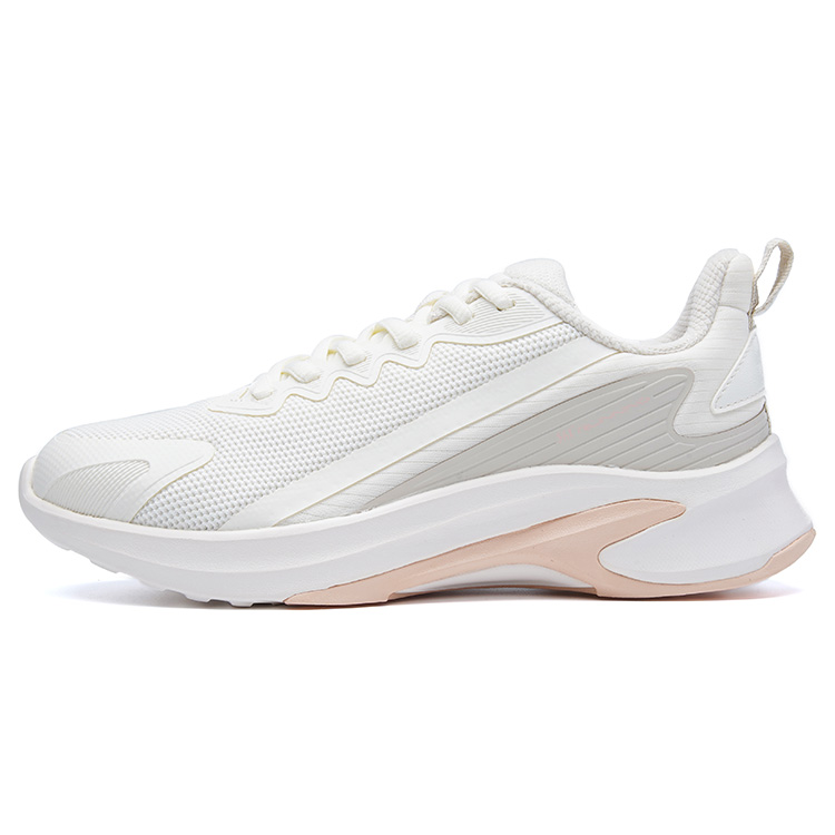 361° Cushioning Abrasion Resistant Breathable Slip Resistant Low top Running Shoes Women’s White Pink