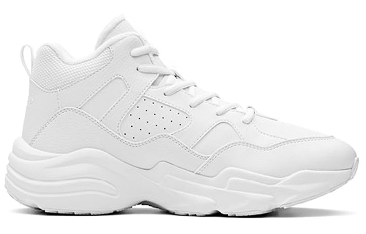 Anta Fleece lined Cushioning Thermal Mid top Running Shoes Men’s Pure White