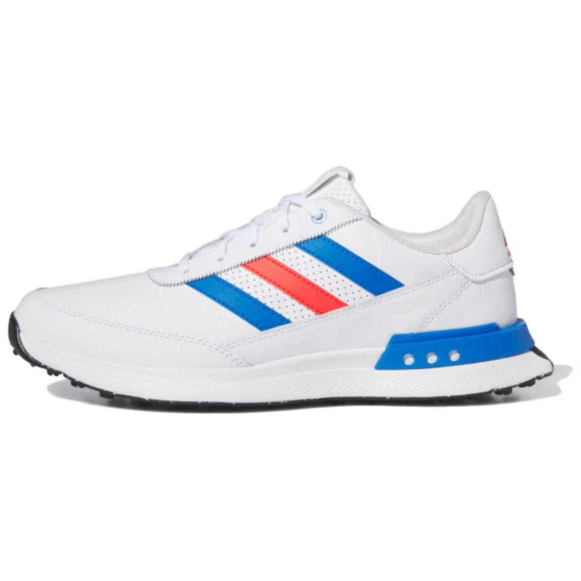 Adidas S2G Spikeless Leather 24 Comfortable Cushioning Slip Resistant Low top Golf Shoes Men's White Blue