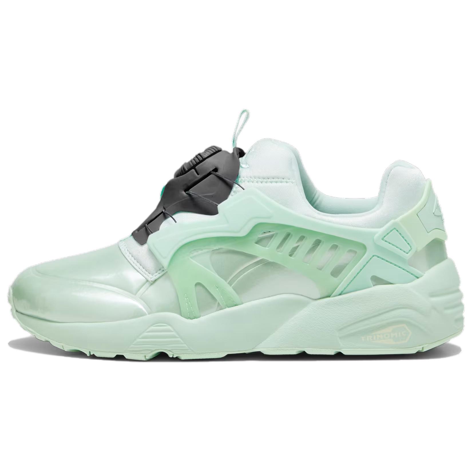 PUMA Disc Blaze Comfortable Round Toe Abrasion Resistant Breathable Low top Casual Running Shoes Men's Green White