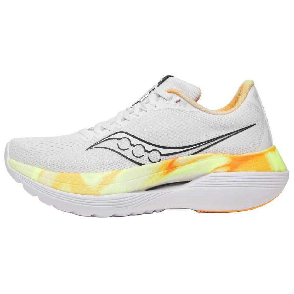 Saucony Endorphin Trainer White Black Yellow Orange Women’s