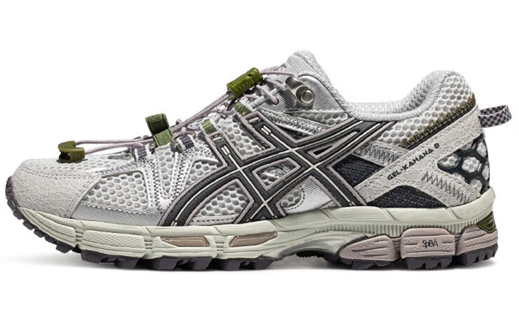 ASICS Gel-Kahana 8 FL comfortable and versatile fashion fabric synthetic leather low-top trail running shoes women's gray