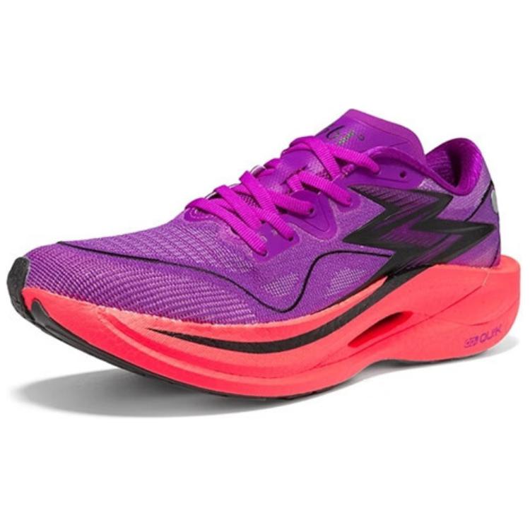 361° Slip Resistant And Breathable Coverage Low top Casual Sprint Running Shoes Men’s Purple Red Mismatched