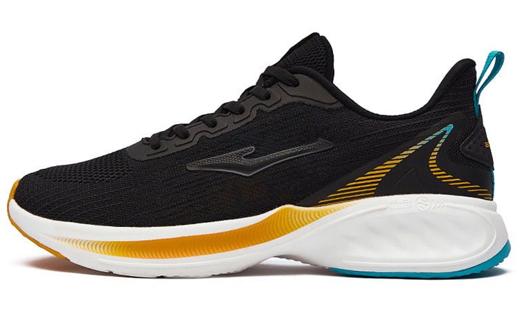 Erke Lightweight Cushioning Slip Resistant Abrasion Resistant Breathable Low top Casual Running Shoes Men’s Black Blue