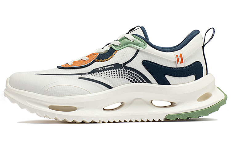 361° Wind Chain Wear resistant And Lightweight Low top Running Shoes Men’s White Blue