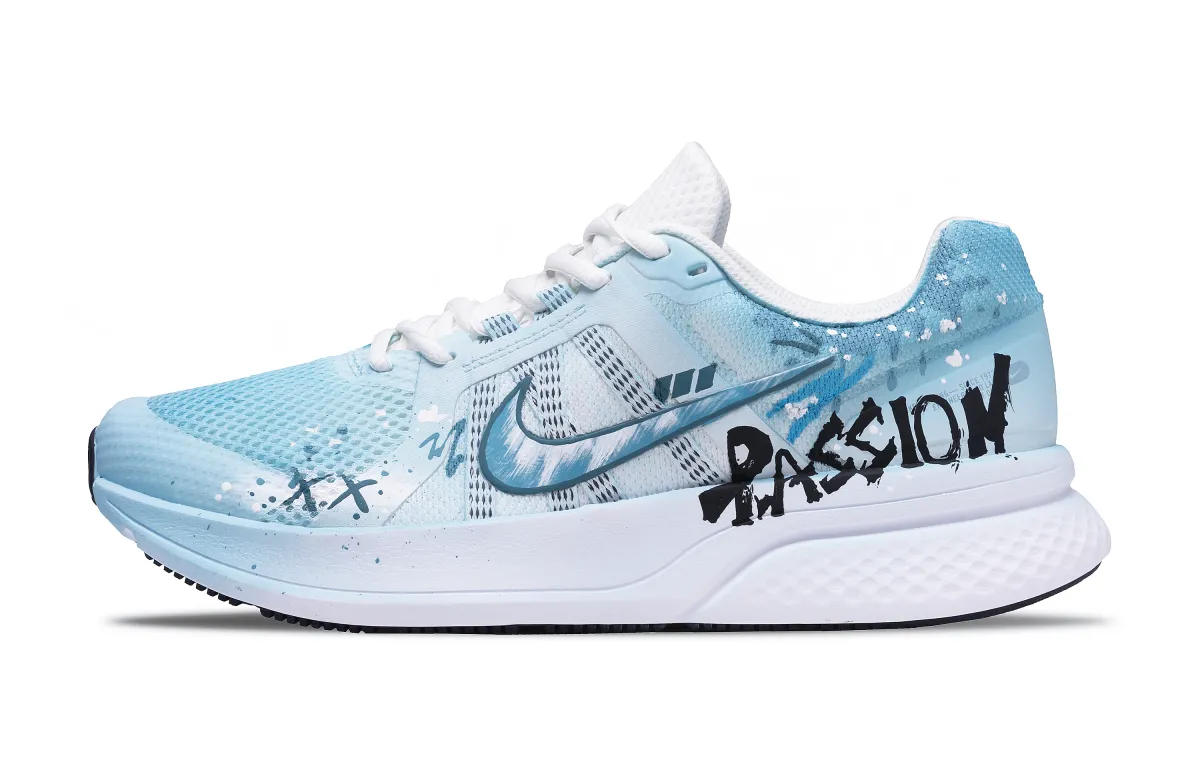 Nike Run All Day Abrasion Resistant Breathable Coverage Low top Running Shoes Men's Sky Blue