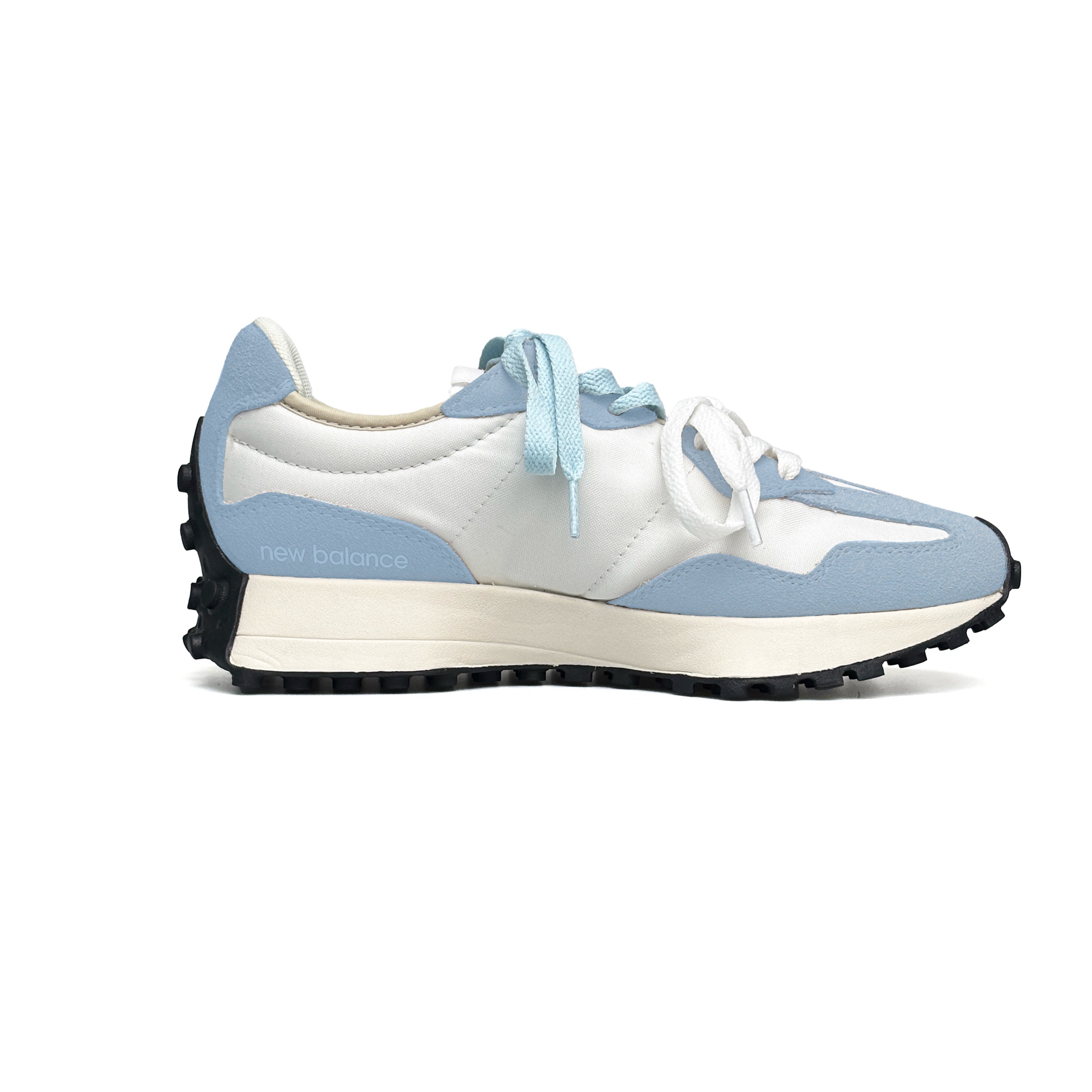 New Balance NB 327 Abrasion Resistant Low top Casual Running Shoes Unisex White Blue