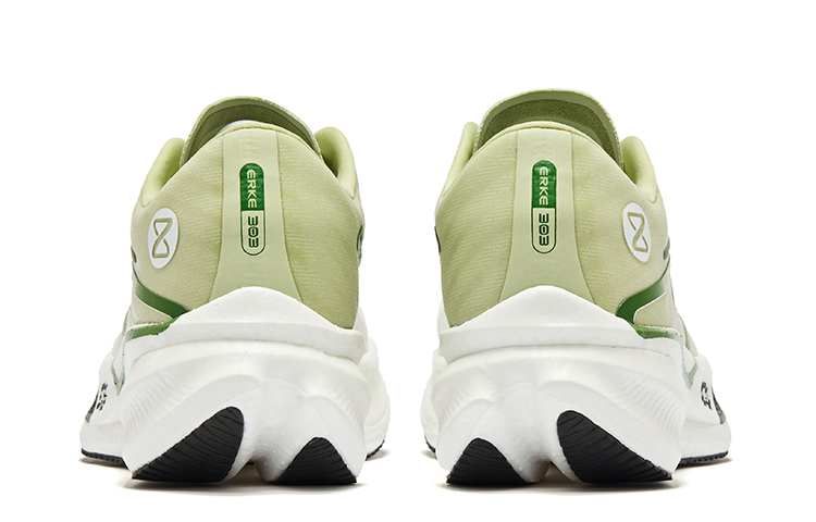 Erke Zhijing 1.0 Cushioning Slip Resistant Abrasion Resistant Low top Marathon Running Shoes Men’s Green Grape