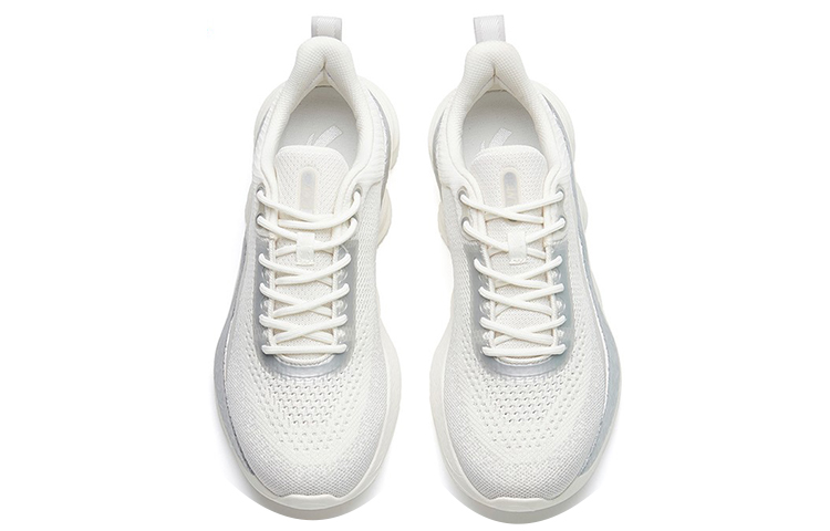 Anta Comprehensive Training Collection Cushioning Breathable Lightweight Low top Running Shoes Men’s White Silver