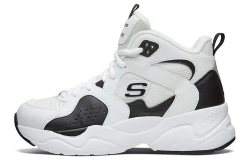 Skechers D'LITES Casual Shoes Women's High Top White/Black