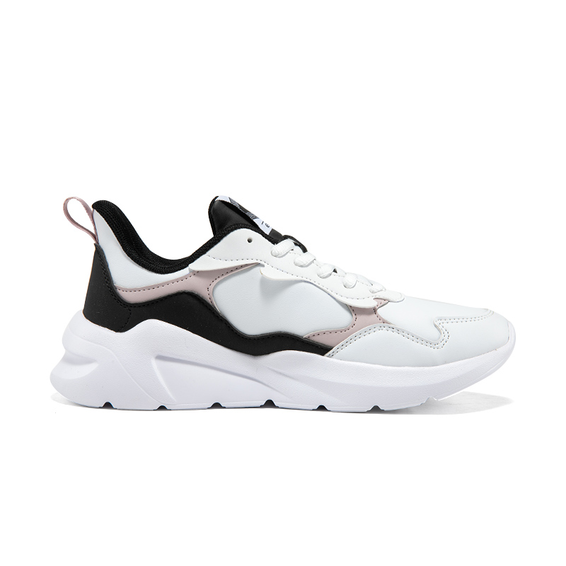 Erke Fleece Lined Comfortable Versatile Slip Resistant Abrasion Resistant Low top Running Shoes Women’s White Black