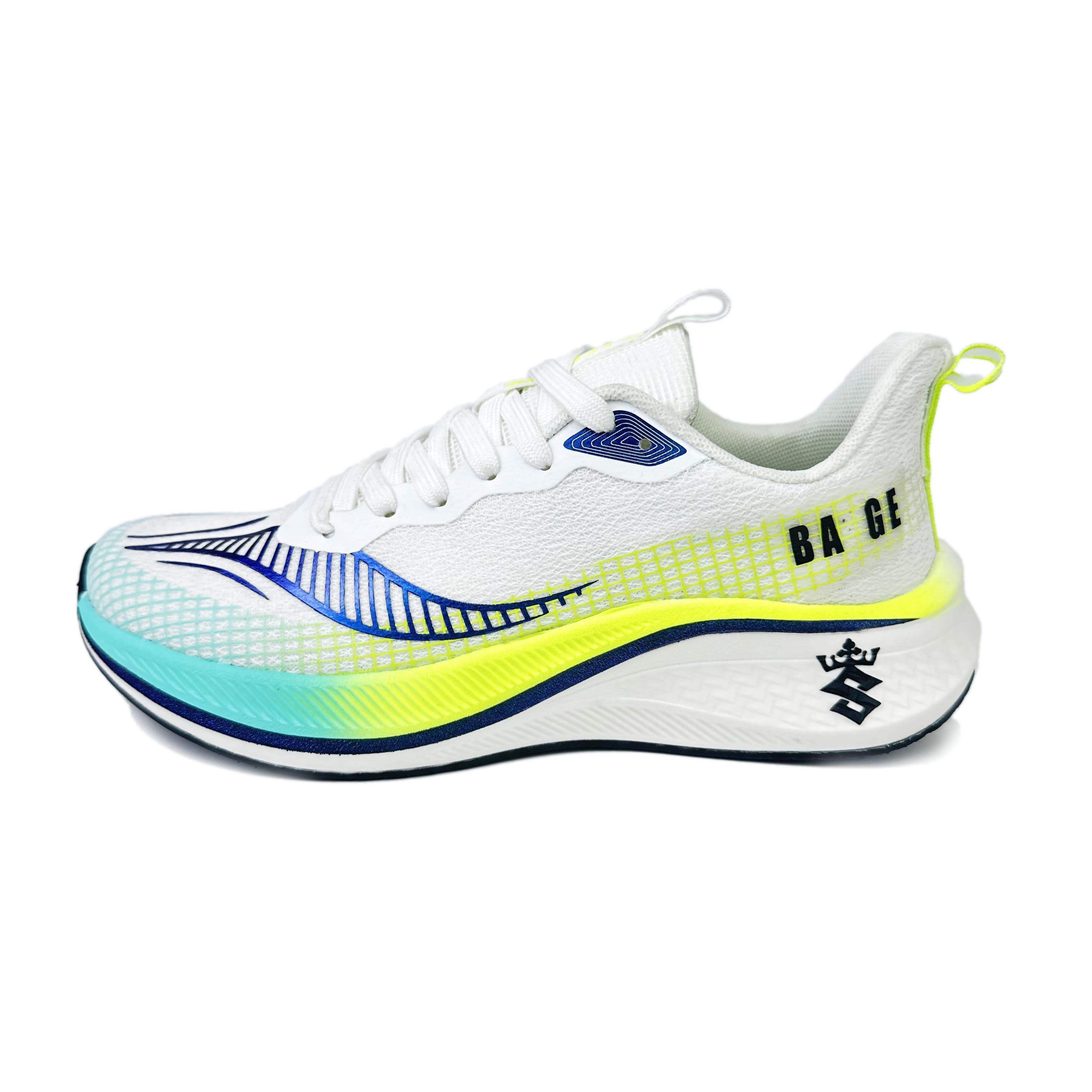 BAGE Low top Running Shoes Unisex White Ice Green