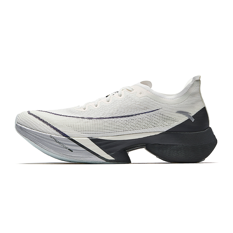 Anta C10 Pro Slip Resistant And Breathable Low top Running Shoes Men’s White Gray Black