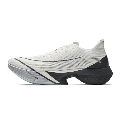 Anta C10 Pro Slip Resistant And Breathable Low top Running Shoes Men's White Gray Black