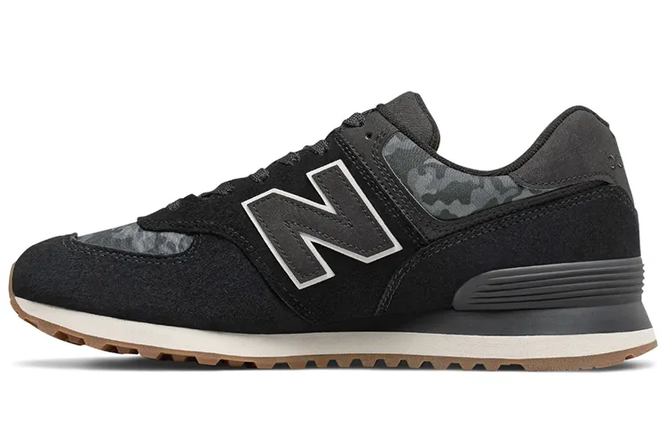 New Balance 574 D Wide Camo Black