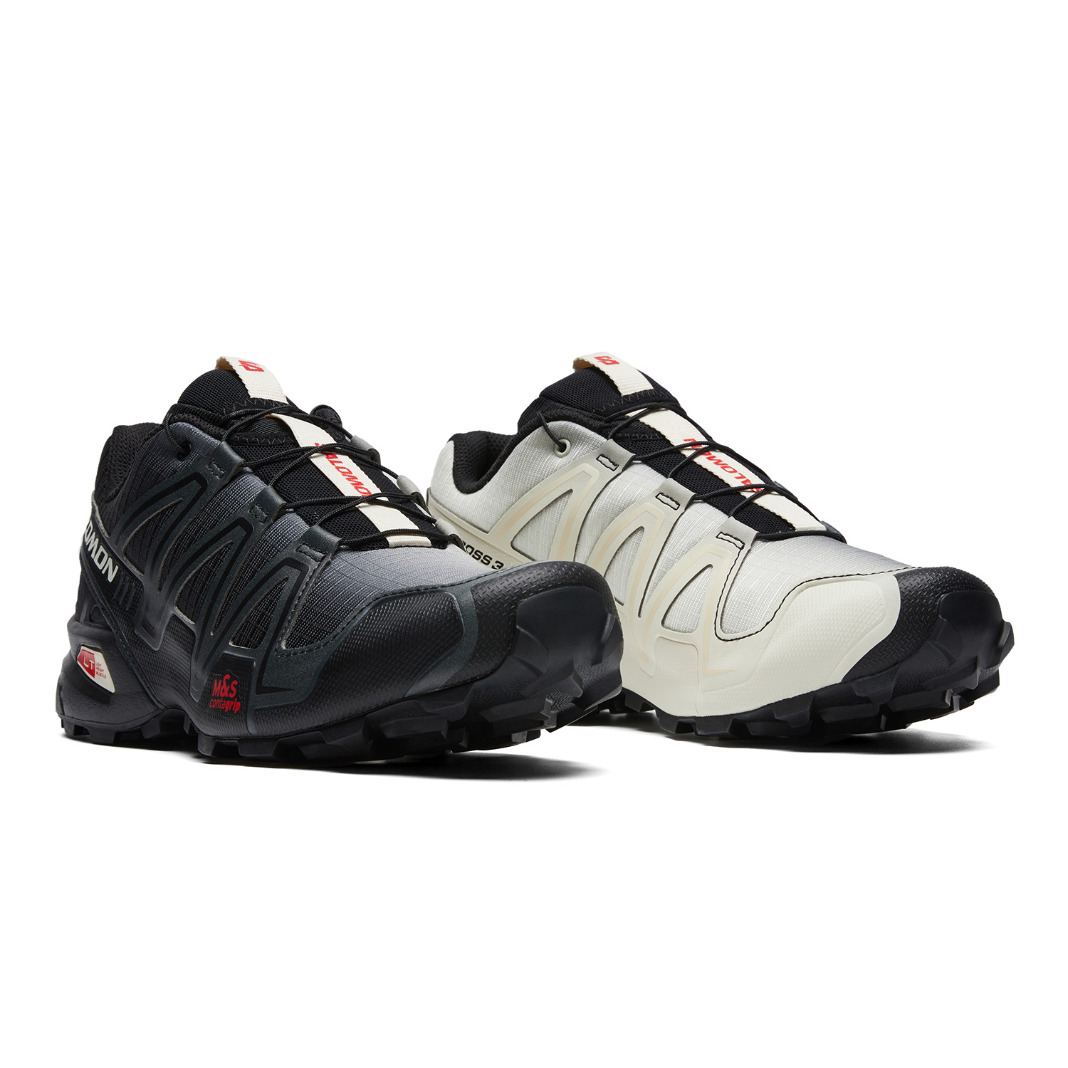 SALOMON Speedcross 3 Low top QuickLACE/ Casual Trail Running City Commuting Athletic Shoes Unisex Black Red