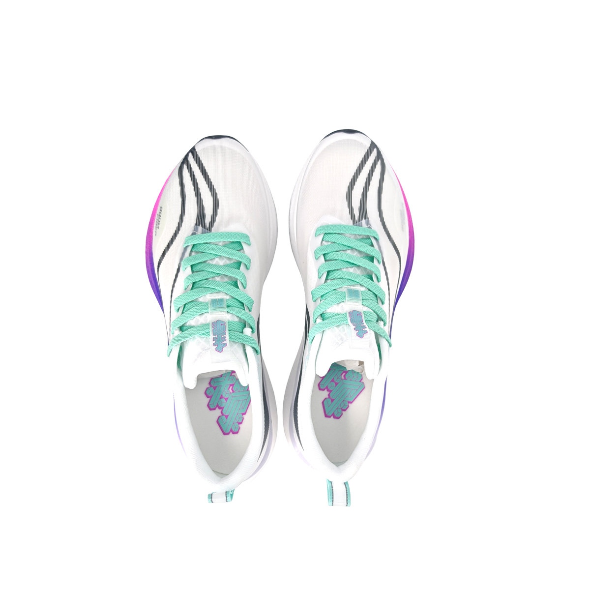Li Ning Red Hare 8PRO Cushioning Slip Resistant Abrasion Resistant Low top Casual Running Shoes Unisex White Blue