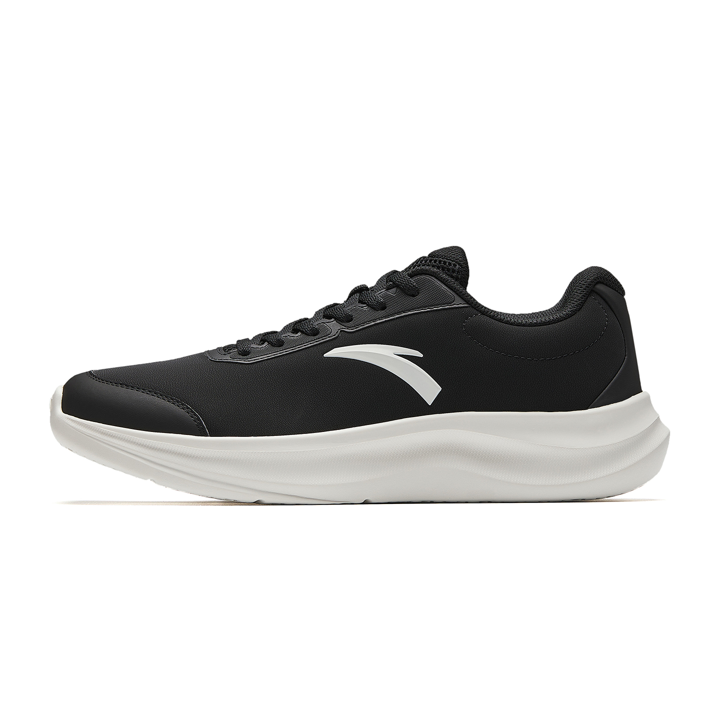 Anta Cushioning Abrasion Resistant Cushioning, Wear Resistant Low top Casual Running Shoes Men’s Black/Ivory White