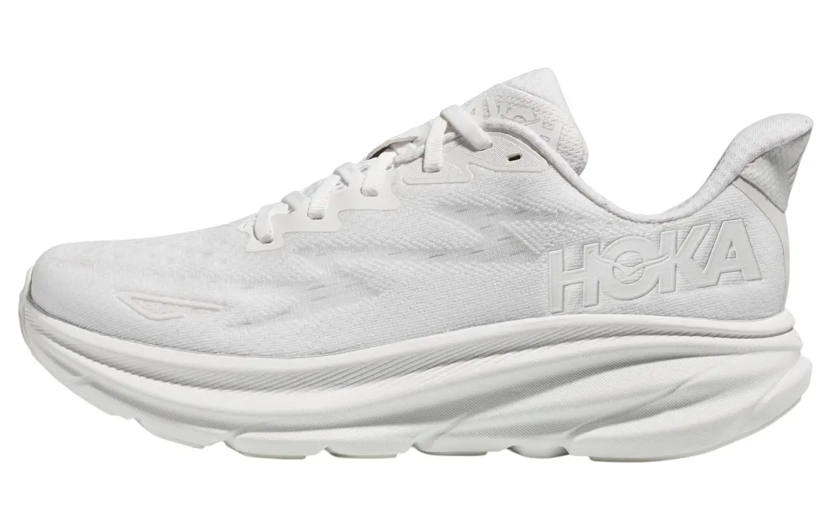 HOKA ONE ONE Clifton 9 Wide 'Triple White' Women's