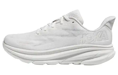 HOKA ONE ONE Clifton 9 Wide 'Triple White' Women's