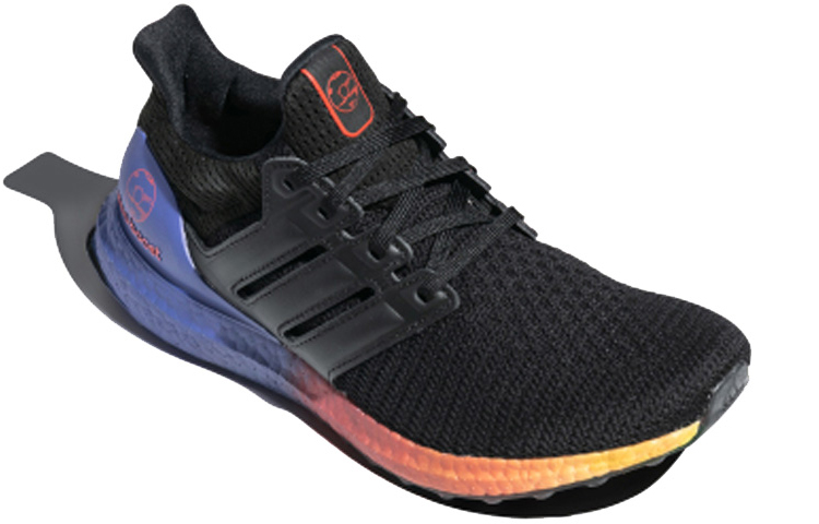 Кроссовки adidas ULT (черно-красно-фиолетовые) — Чёрный / красный / фиолетовый — фото 3