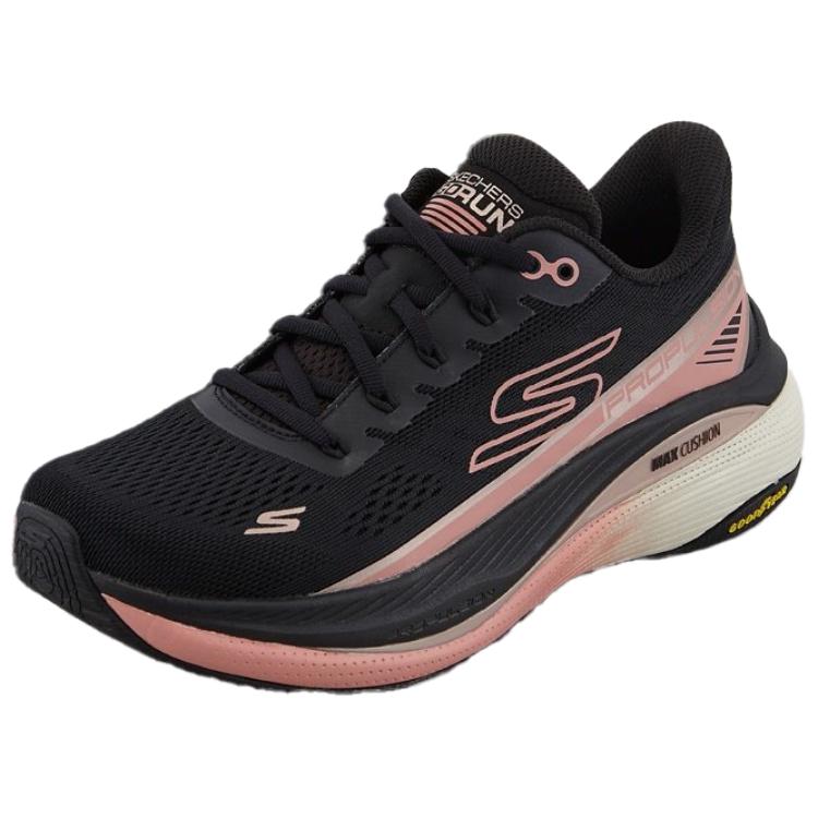 Skechers Max Cushioning Wear resistant And Lightweight Low top Casual Running Shoes Women’s Black