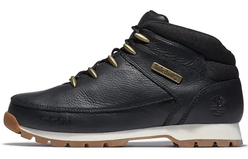 Timberland Euro Sprint Leather Abrasion Resistant Ankle Length Outdoor Boots Men's Black