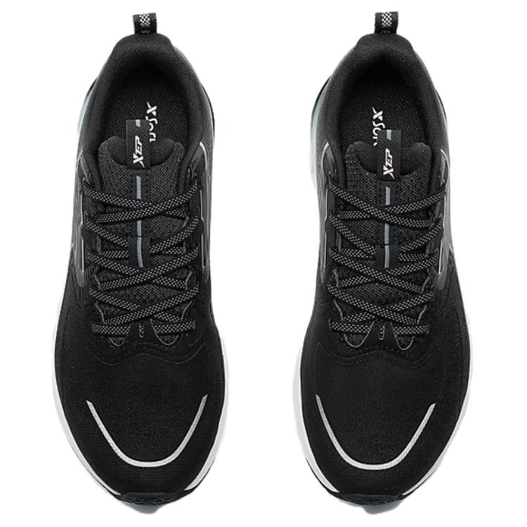 XTEP Slip Resistant Coverage Abrasion Resistant Low top Casual Running Shoes Women’s Black