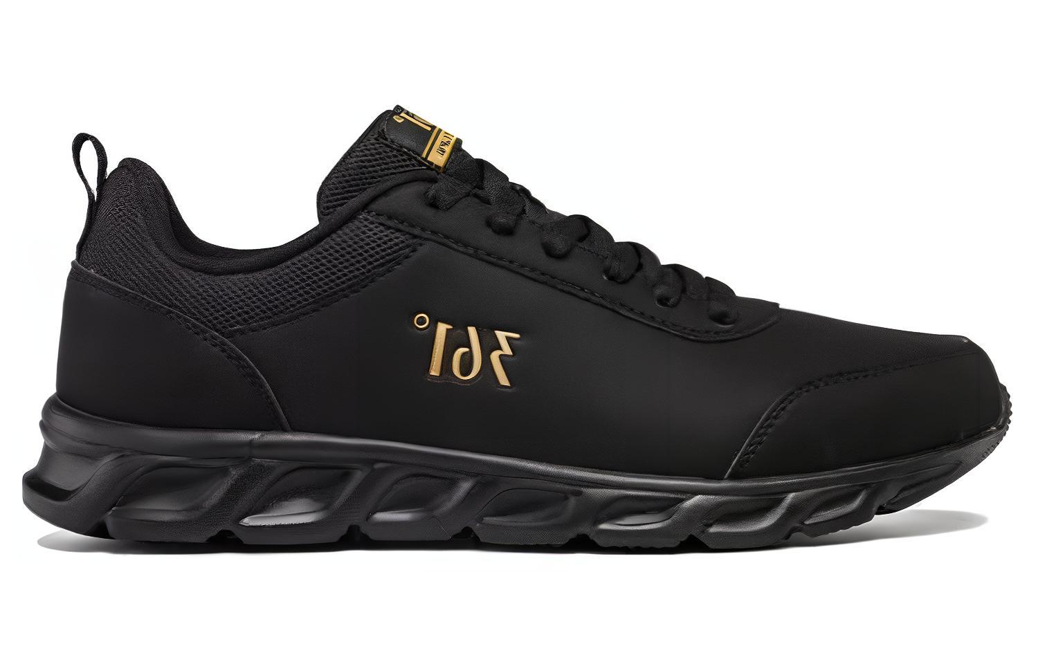 361° Cushioning Breathable Low top Running Shoes Men’s Black Gold