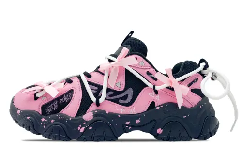 FILA Cat Claw Slip Resistant, Abrasion Resistant, Breathable Low top Casual Shoes Women's Black Pink