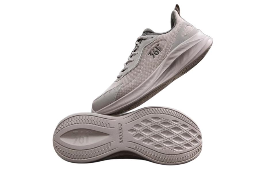 361° Mesh Cushioning Breathable Lightweight Cushioning Breathable Lightweight Low top Running Shoes Men’s Gray