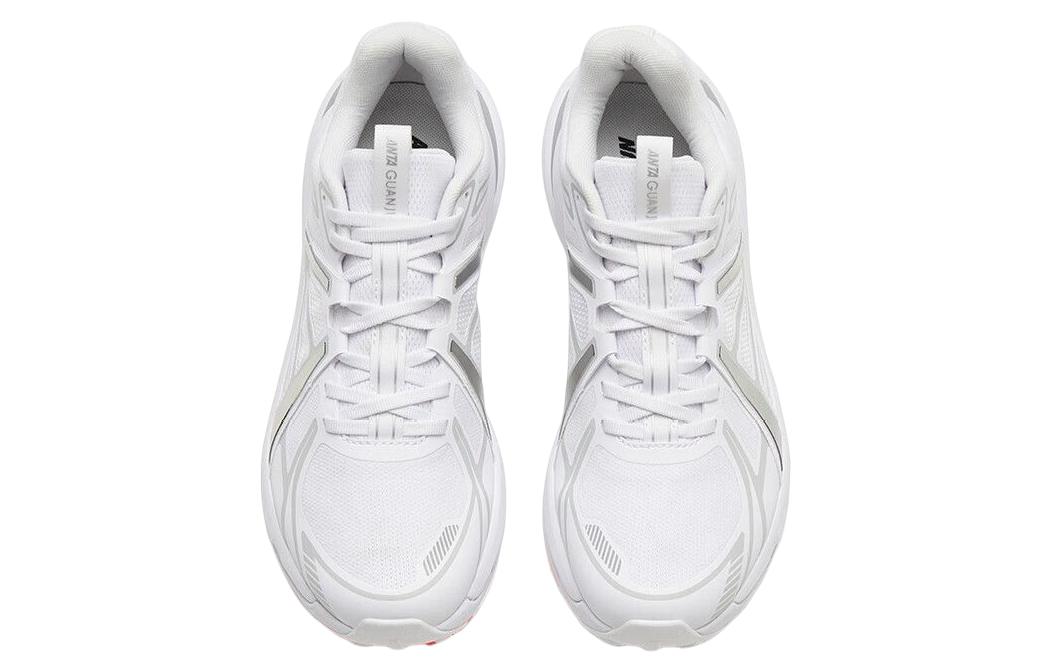 Anta Cushioning Slip Resistant Abrasion Resistant Low top Running Shoes Men’s White Gray