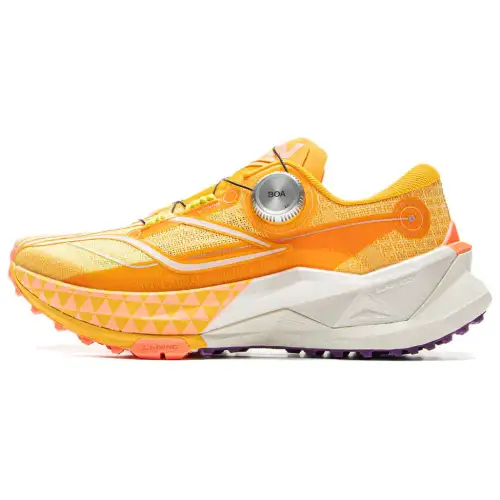 Li Ning De Lu 2 PRO Cushioning Slip Resistant Abrasion Resistant Rebound Low top Trail Running Shoes Women's