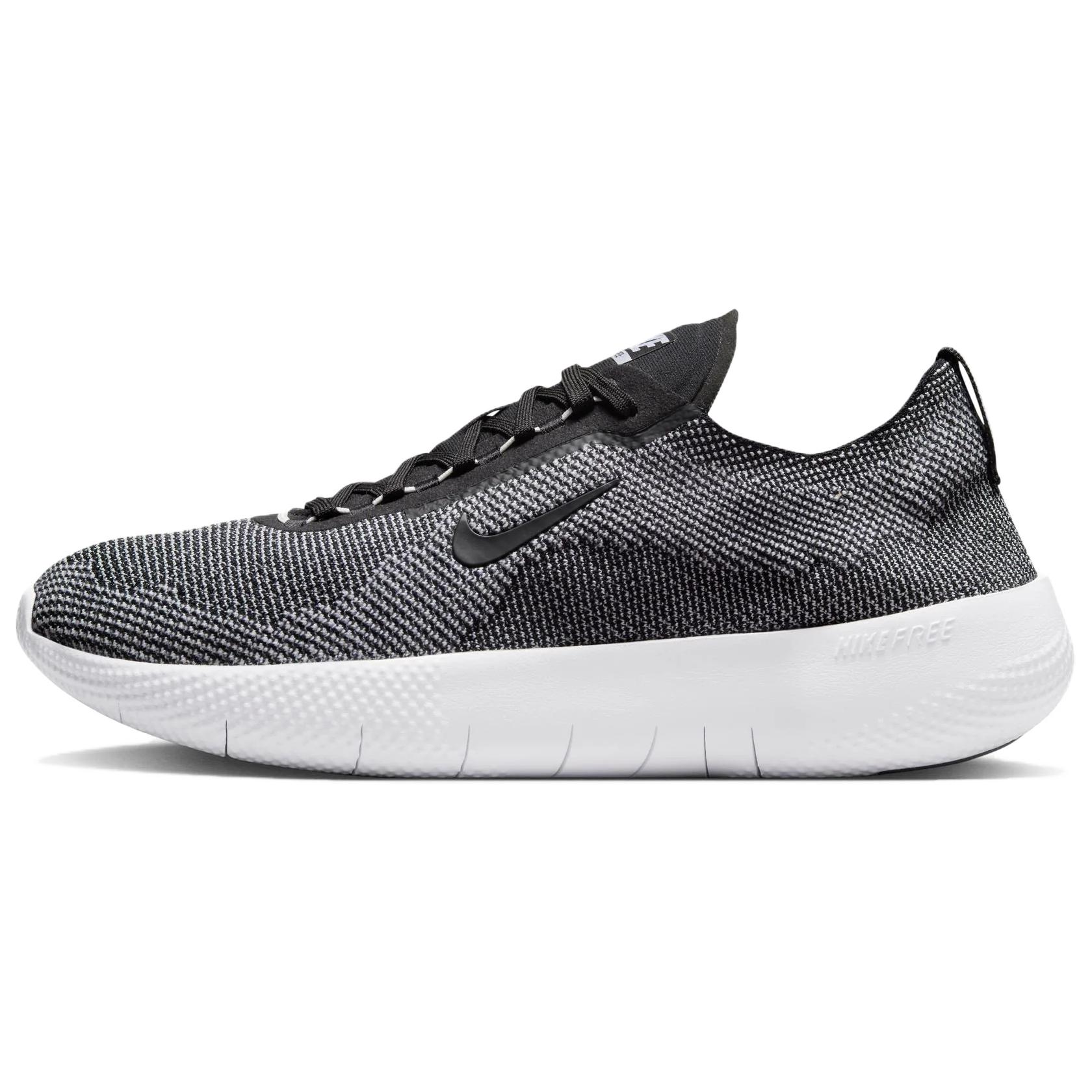 Nike Free 2025 Abrasion Resistant Breathable Low top Running Shoes Men’s Black White