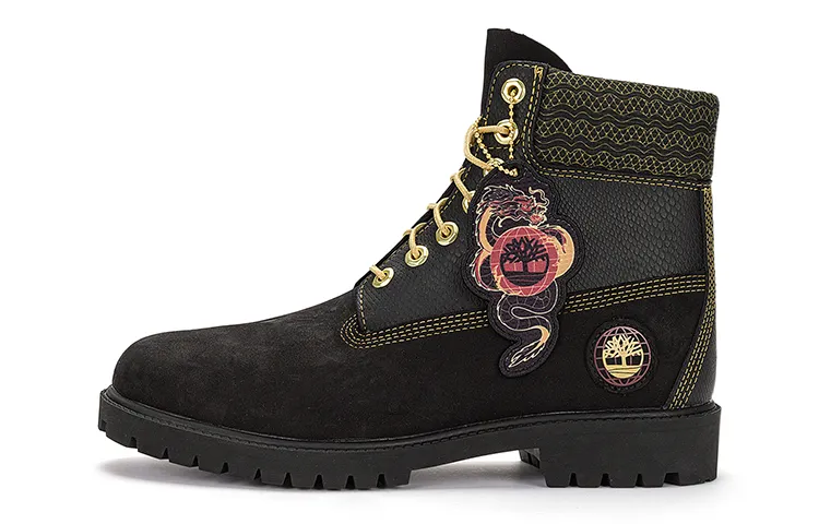 Timberland Chinese New Year 6 Inch Lace Up Boots 'Black Nubuck'