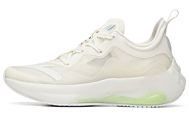 Anta Star Mountain Mesh Cushioning Low top Running Shoes Women's Ivory White