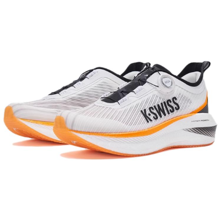 K·SWISS Fabric Slip Resistant Abrasion Resistant Low top Running Shoes Men’s White