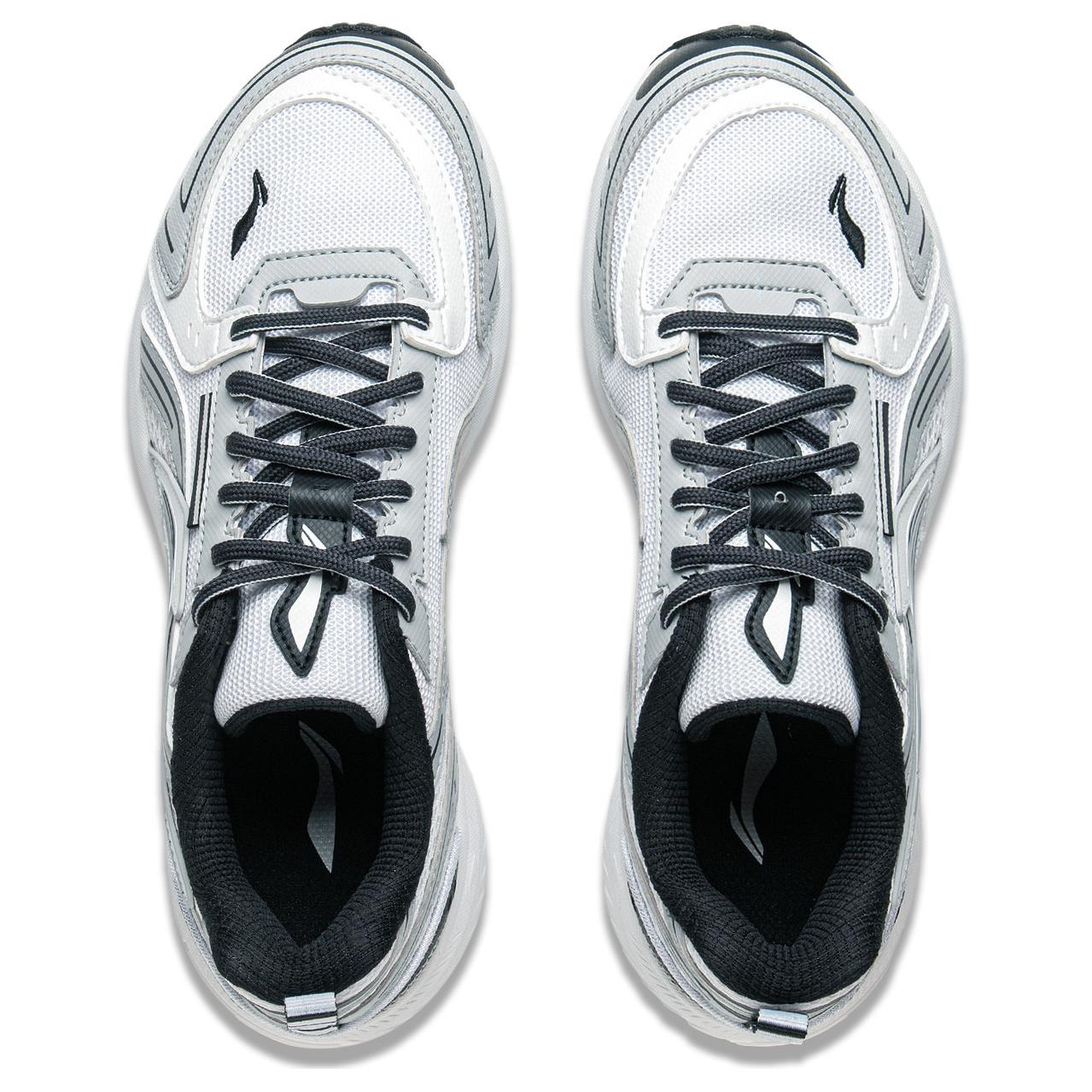 Li Ning Fuyao 1.5 Fabric Cushioning Slip Resistant Abrasion Resistant Low top Running Shoes Women’s White Gray